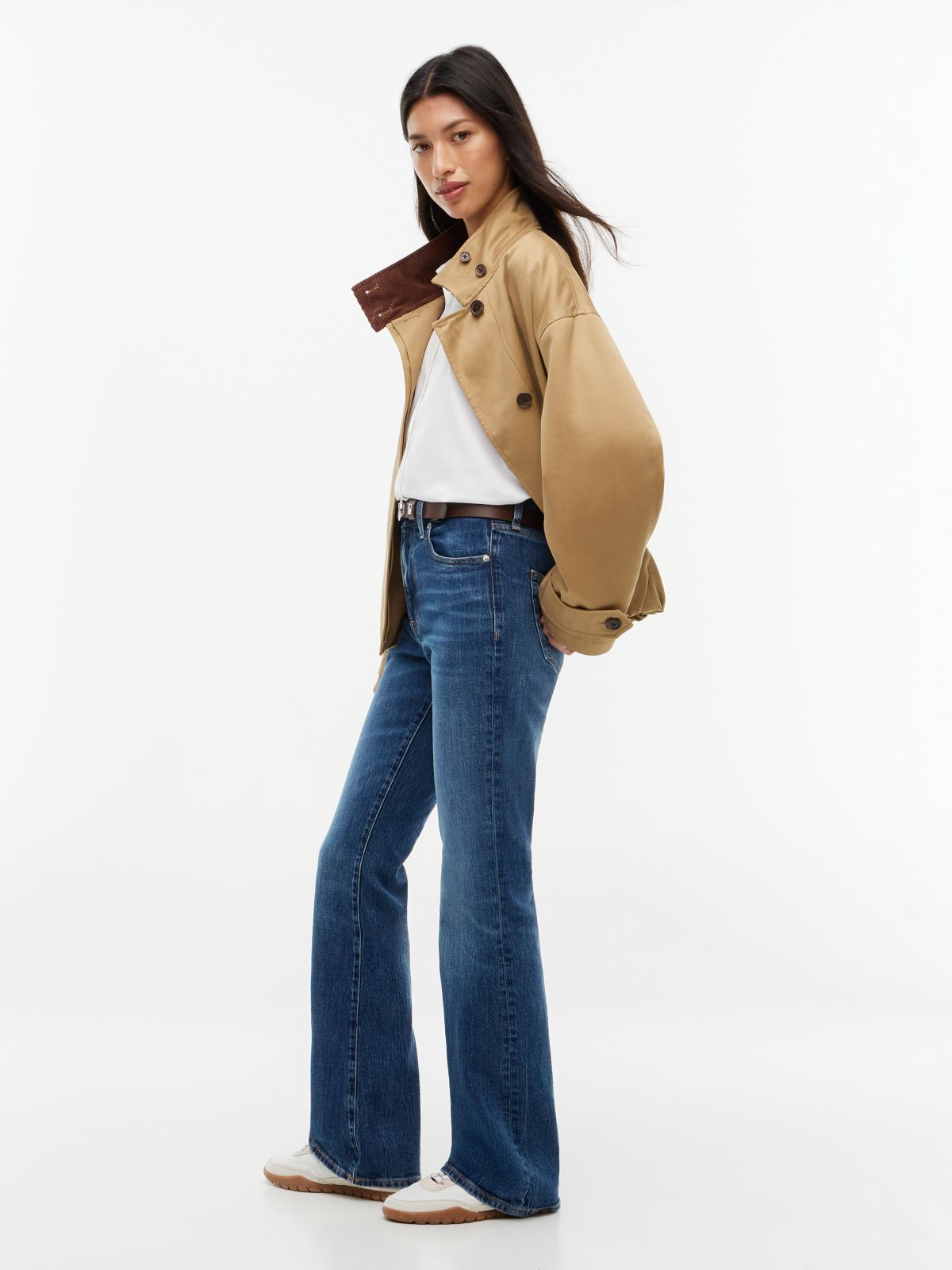 Sylvia High Rise Bootcut Jeans — Denim