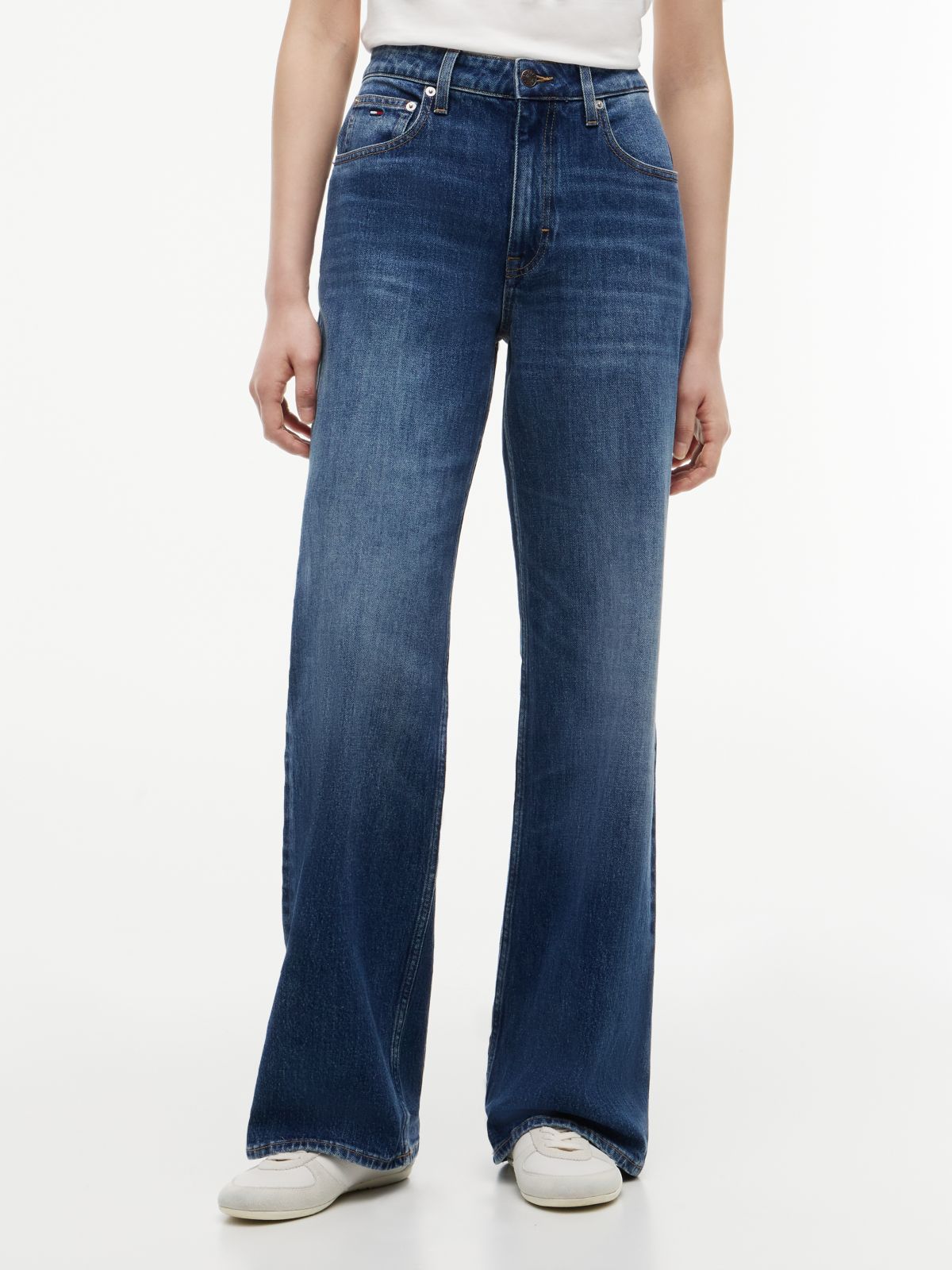 Mia Mid Rise Relaxed Straight Jeans — Denim