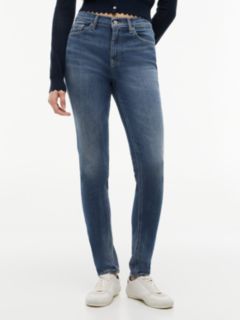 Nora Mid Rise Skinny Whiskered Jeans — Blue 2
