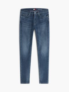 Nora Mid Rise Skinny Whiskered Jeans — Blue 5