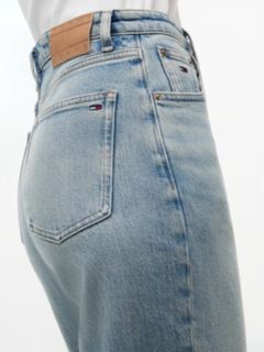 Mom High Rise Tapered Jeans — Blue 3