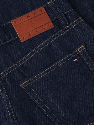 jean jambe ample avec lin taille haute denim pour femmes tommy jeans