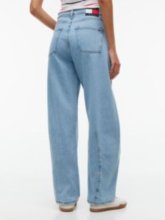 Ella High Rise Barrel Twisted Seam Jeans — Blue 5