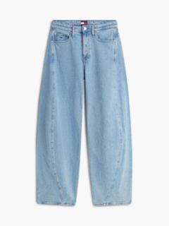 Ella High Rise Barrel Twisted Seam Jeans — Blue 6