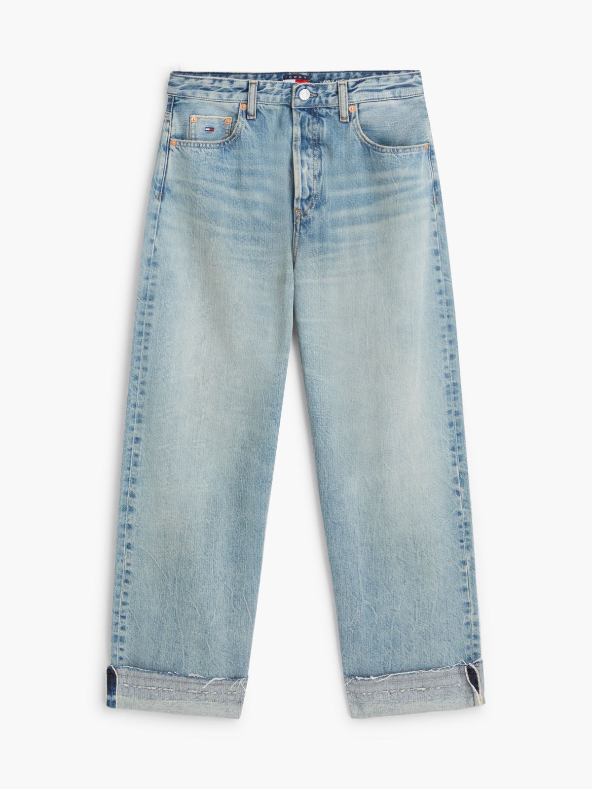 Layla High Rise Straight Selvedge Jeans — Blue