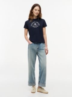 Layla High Rise Straight Selvedge Jeans — Blue 1