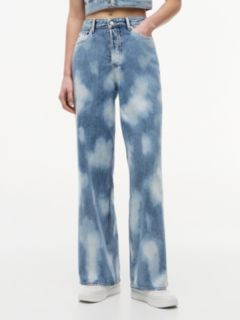 Claire High Rise Wide Tie-Dye Jeans — Blue 2