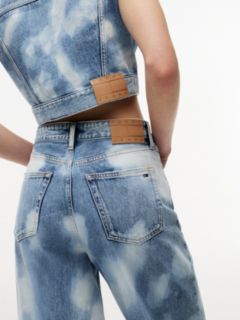 Claire High Rise Wide Tie-Dye Jeans — Blue 3