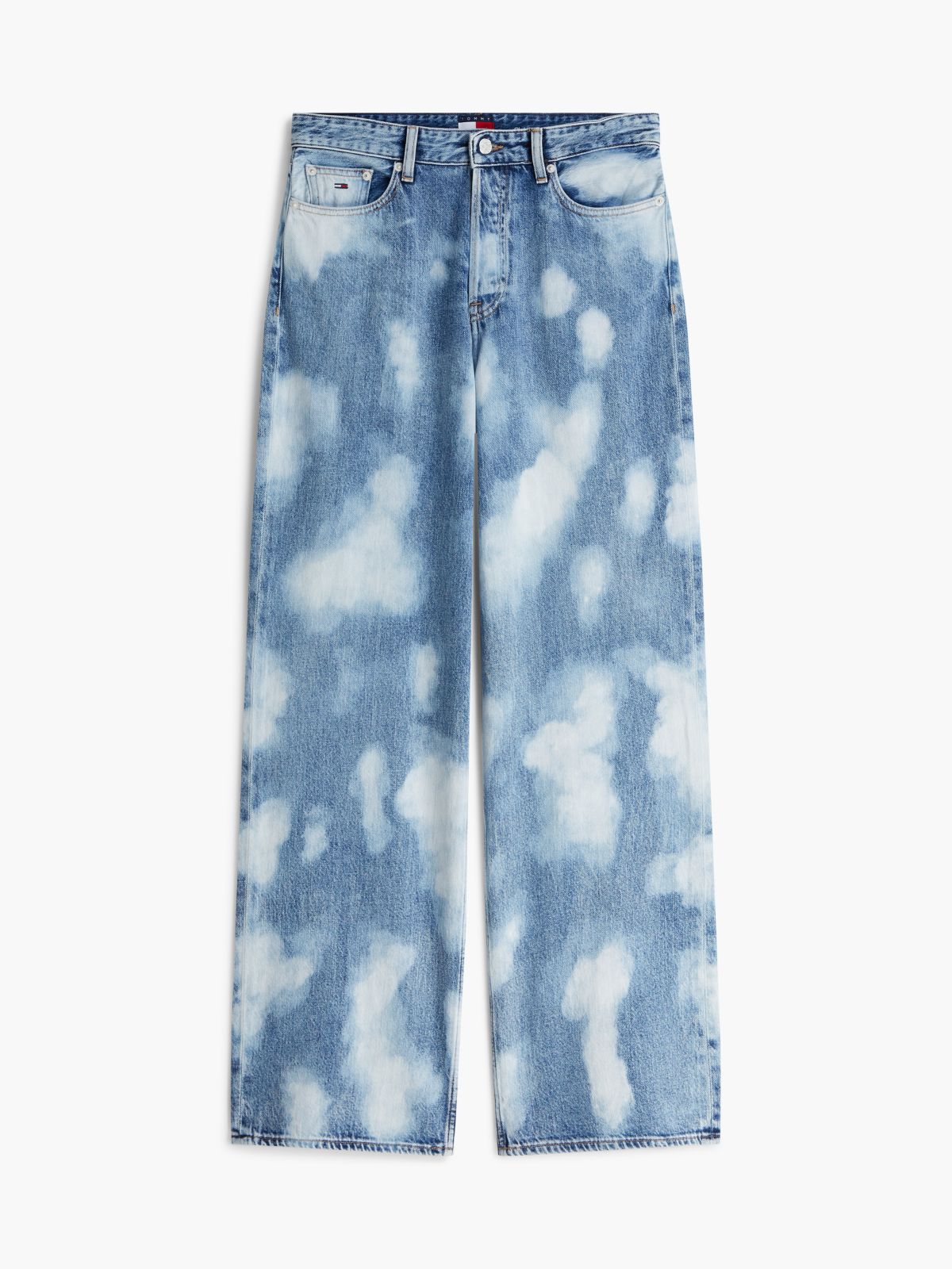 Claire High Rise Wide Tie-Dye Jeans — Blue