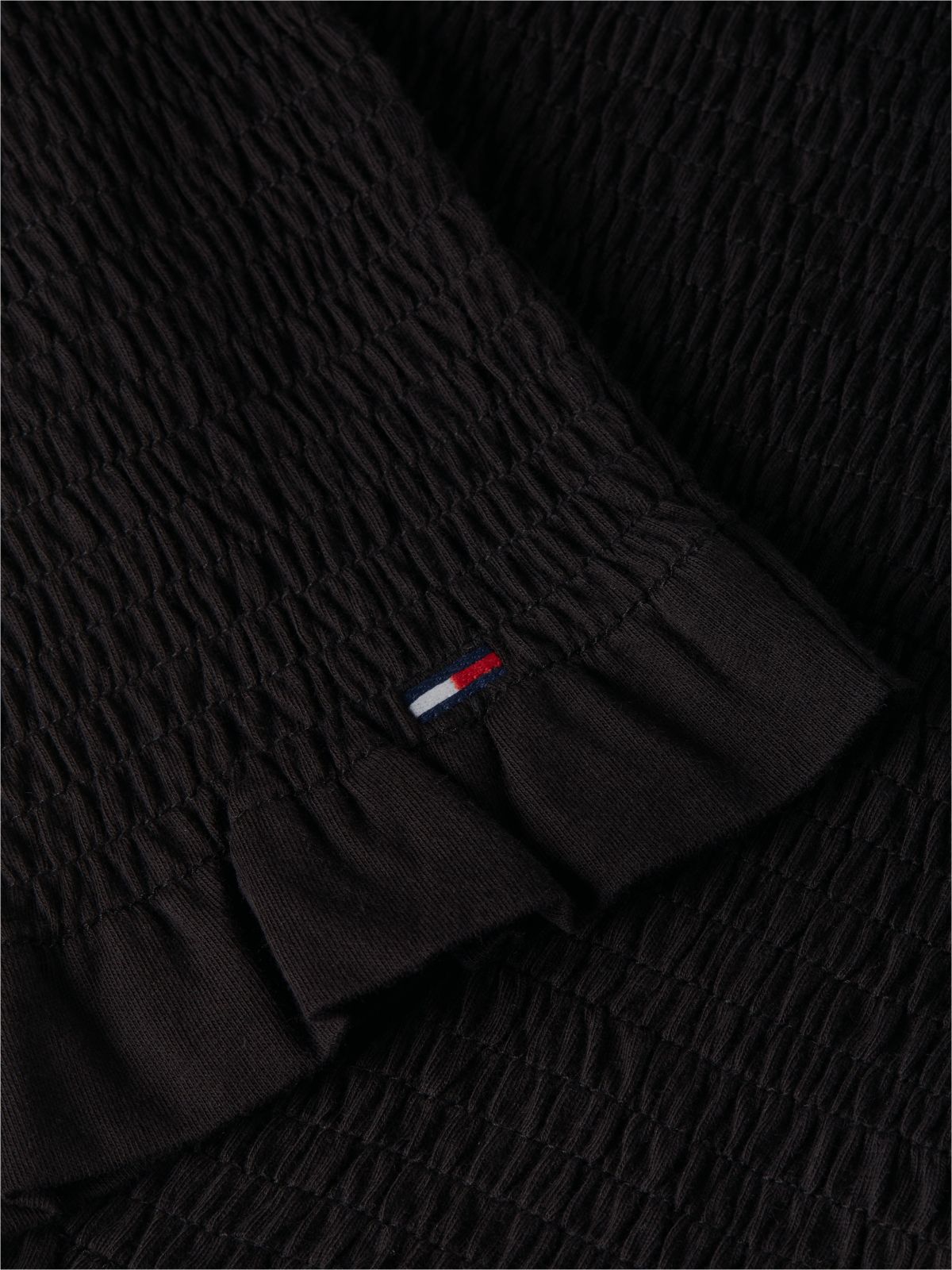 Smock Slim Strap Top — Black