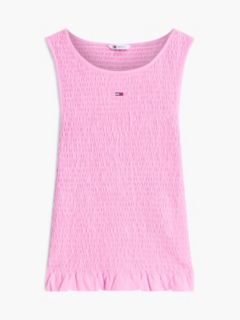 Smock Slim Tank Top — Pink 5
