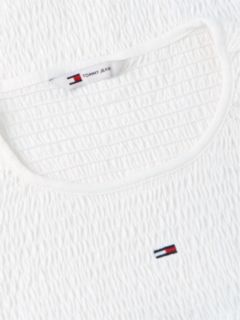 Smock Flag Embroidery Slim T-Shirt — White 6