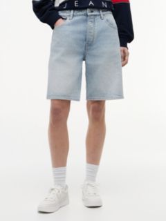 Relaxed Denim Bermuda Shorts — Blue 2