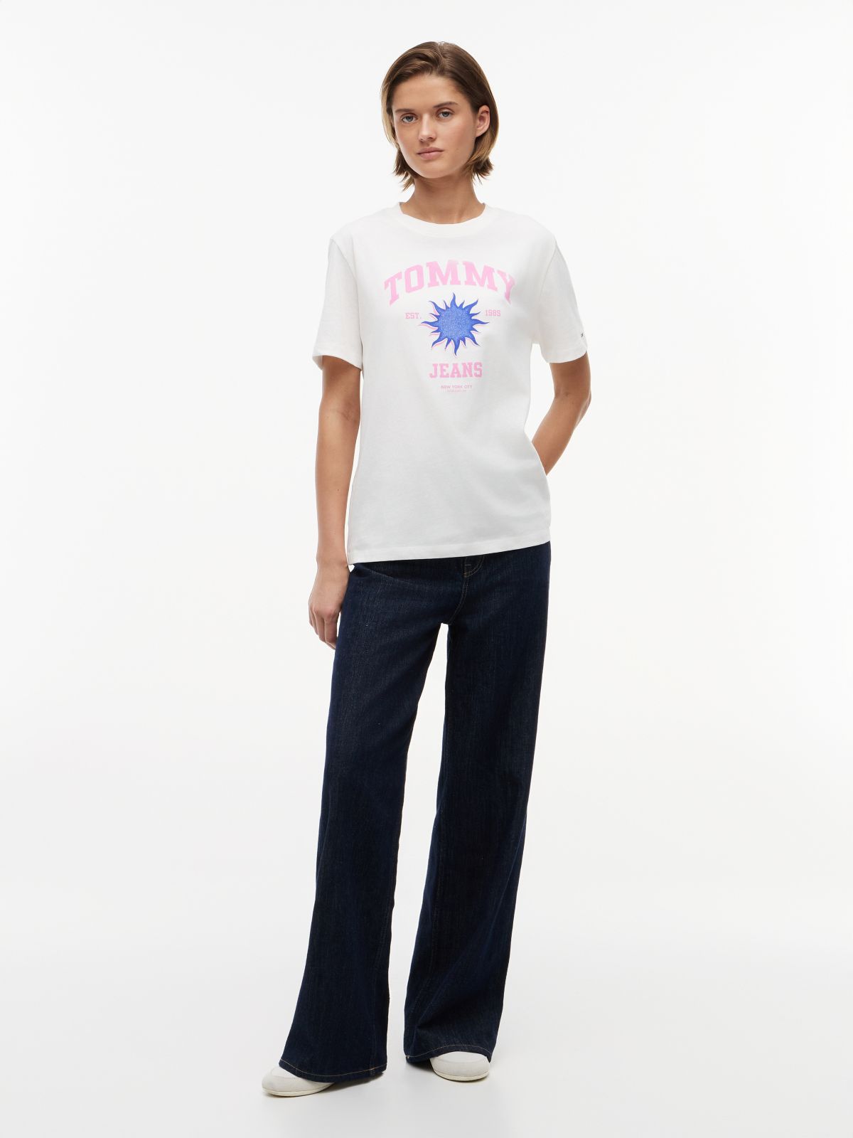 Logo Graphic Relaxed T-Shirt — White
