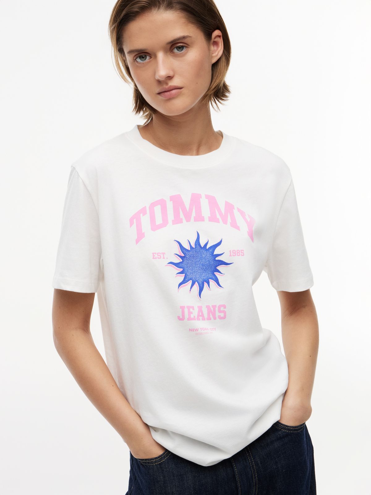 Logo Graphic Relaxed T-Shirt — White