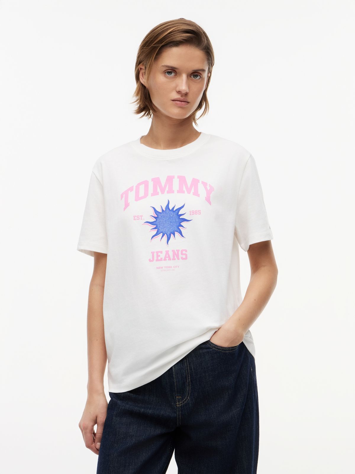 Logo Graphic Relaxed T-Shirt — White