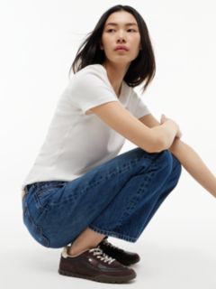 Sophie Low Rise Straight Distressed Jeans — Denim 4