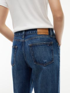 Sophie Low Rise Straight Distressed Jeans — Denim 5