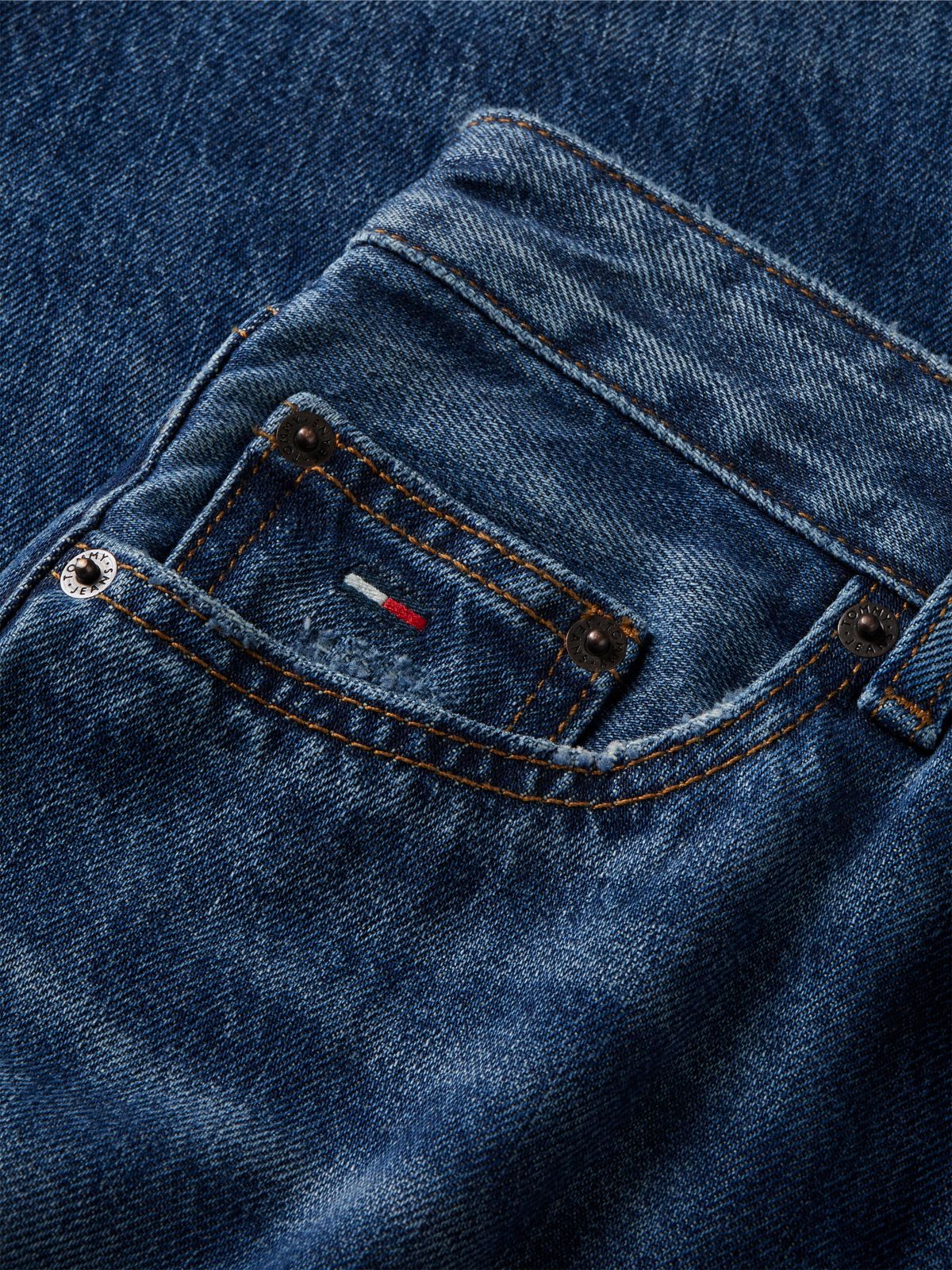 Sophie Low Rise Straight Distressed Jeans — Denim