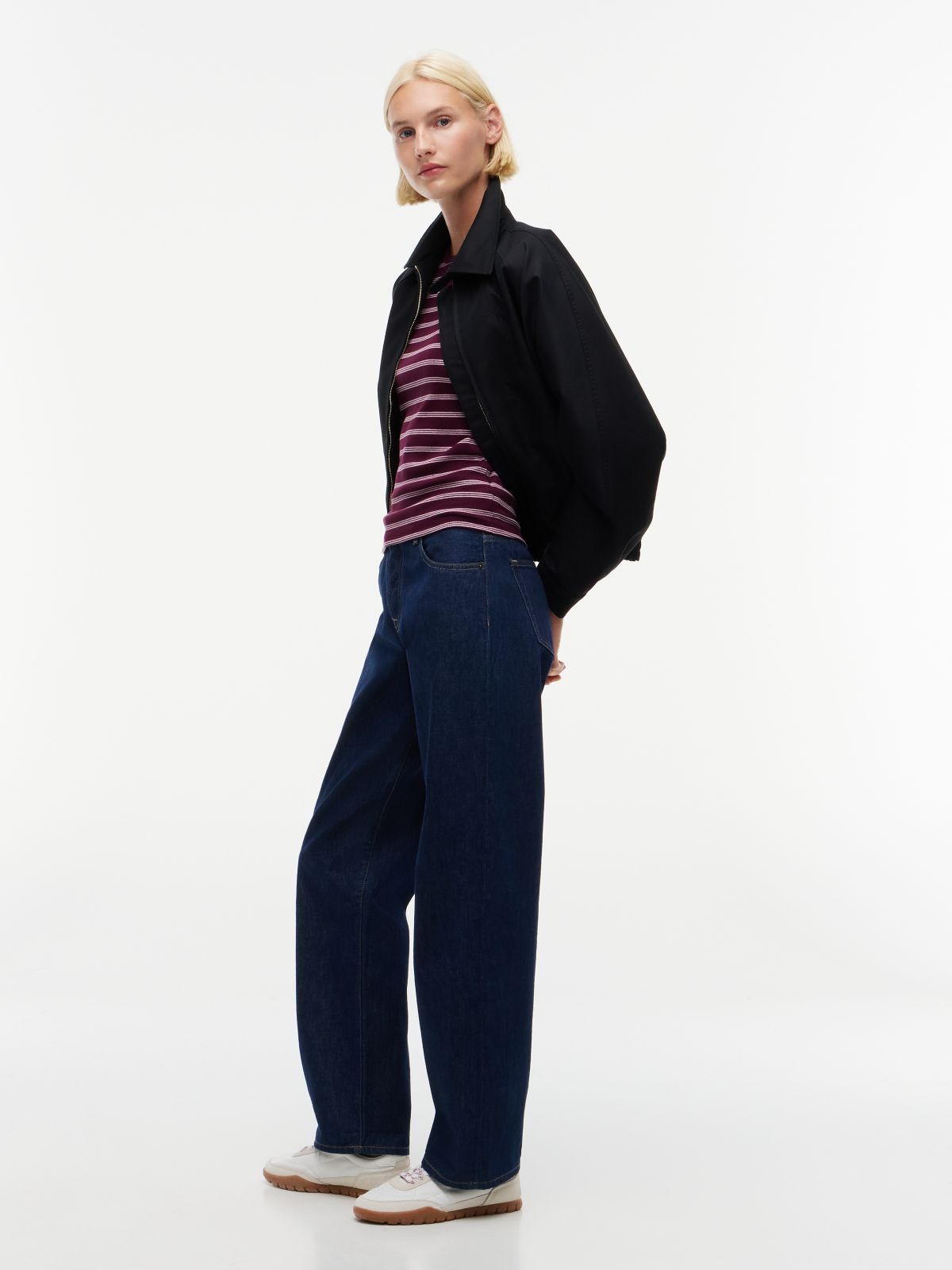 Kira Selvedge Mid Rise Straight Jeans — Denim