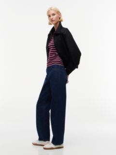 Kira Selvedge Mid Rise Straight Jeans — Denim 3