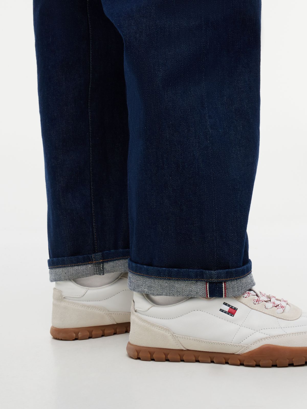 Kira Selvedge Mid Rise Straight Jeans — Denim