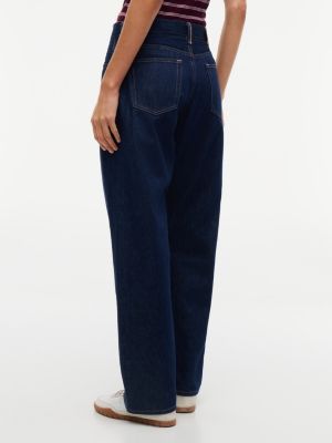 denim kira selvedge mid rise straight jeans for women tommy jeans