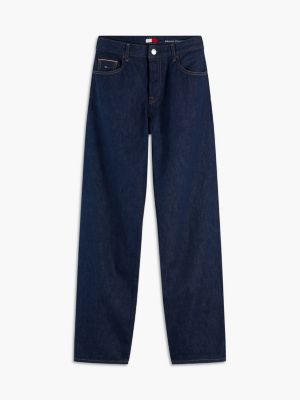 denim kira selvedge mid rise straight jeans for women tommy jeans