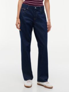 Kira Selvedge Mid Rise Straight Jeans — Denim 1
