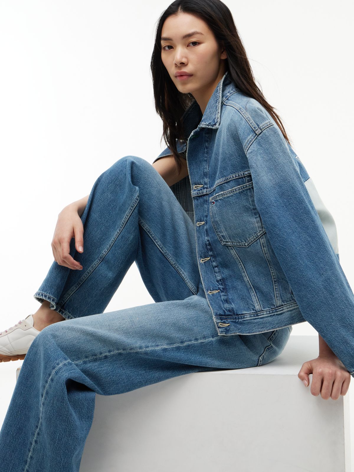 Claire High Rise Wide Pocket Jeans — Denim