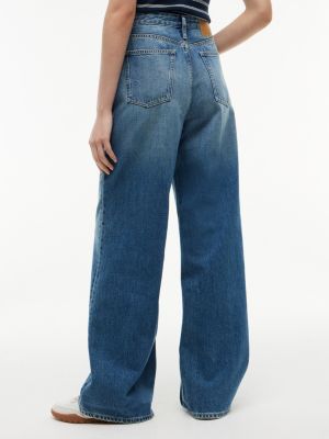 denim claire high rise wide pocket jeans for women tommy jeans