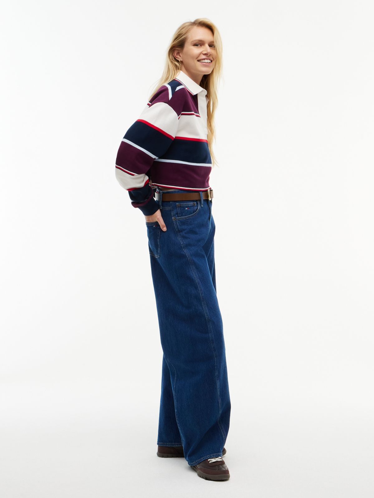 Ella High Rise Barrel Jeans — Denim