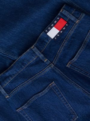 jean barrel ella taille haute denim pour femmes tommy jeans