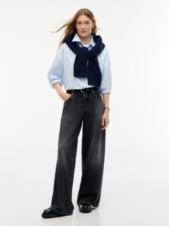 Charlie Mid Rise Loose Black Jeans — Denim 2