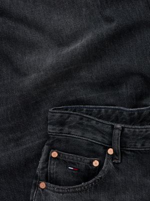 denim charlie mid rise loose black jeans for women tommy jeans