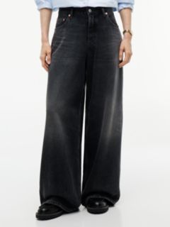 Charlie Mid Rise Loose Black Jeans — Denim 1