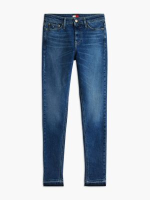 denim nora mid rise skinny whiskered jeans for women tommy jeans