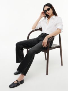 Sophie Low Rise Straight Black Jeans — Denim 4