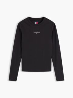 Classic Logo Slim Long Sleeve T-Shirt — Black 5