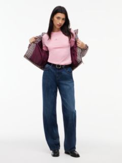 Classic Logo Slim Long Sleeve T-Shirt — Pink 2