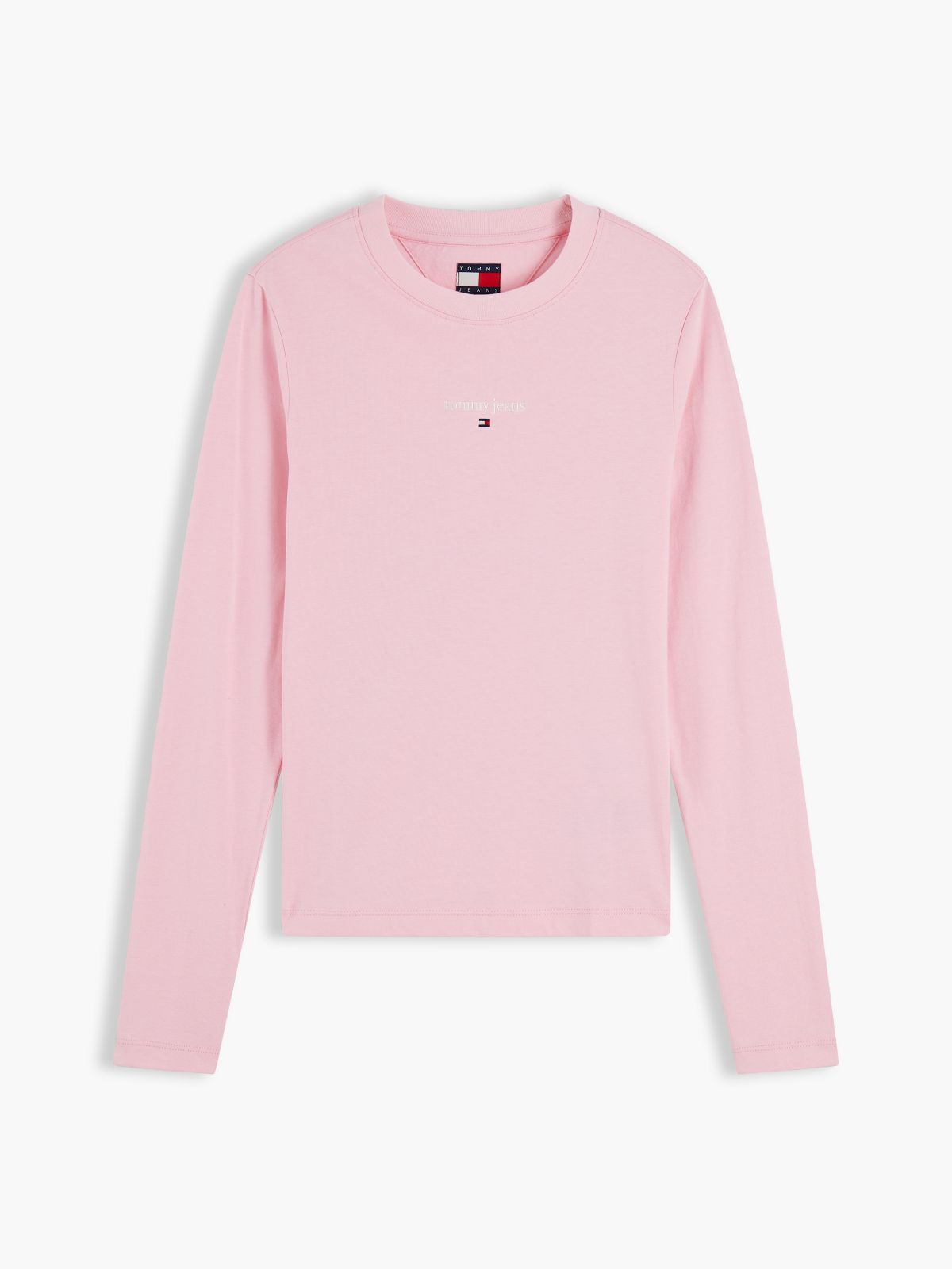Classic Logo Slim Long Sleeve T-Shirt — Pink