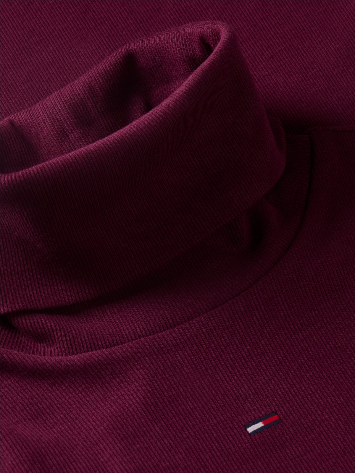 Turtleneck Ribbed Midi Bodycon Dress — Purple