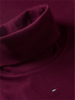 Turtleneck Ribbed Midi Bodycon Dress — Purple 6