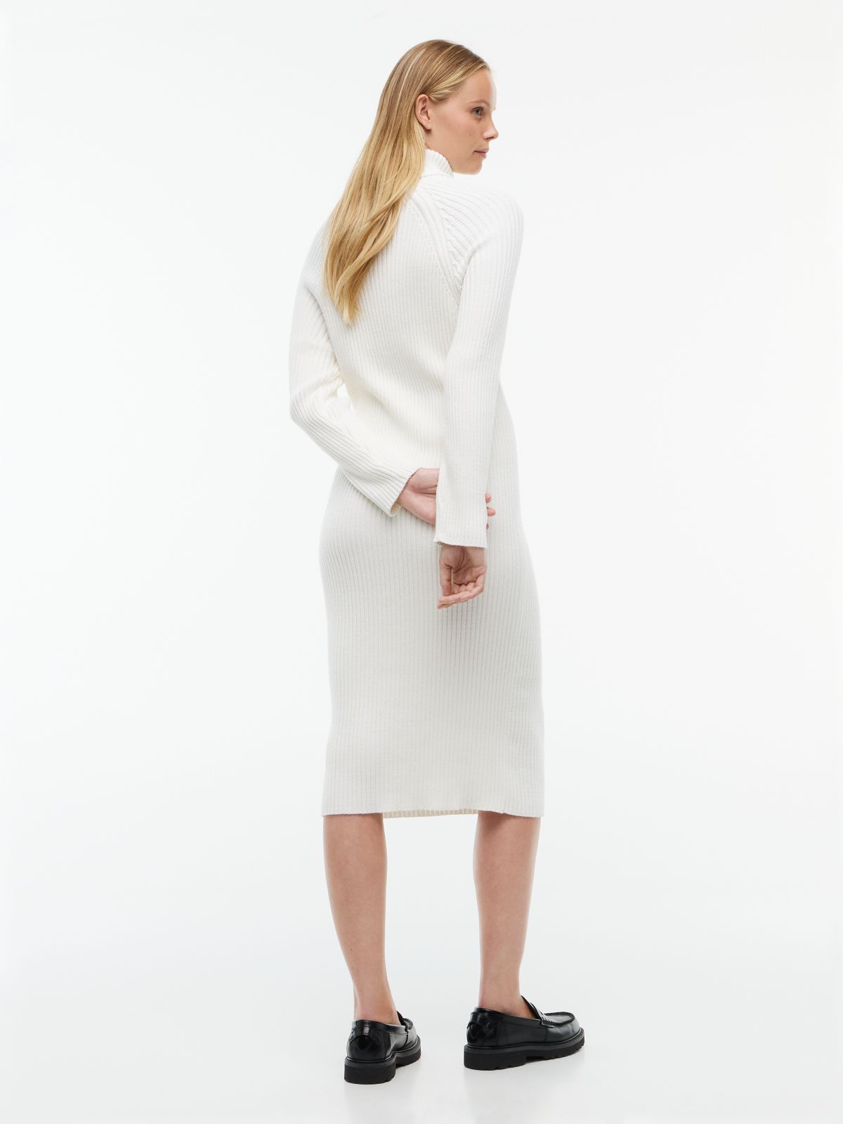 Tommy Badge Oversized Midi Jumper Dress — White
