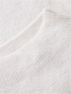 Tommy Badge Mock Neck Jumper With Alpaca — White 6