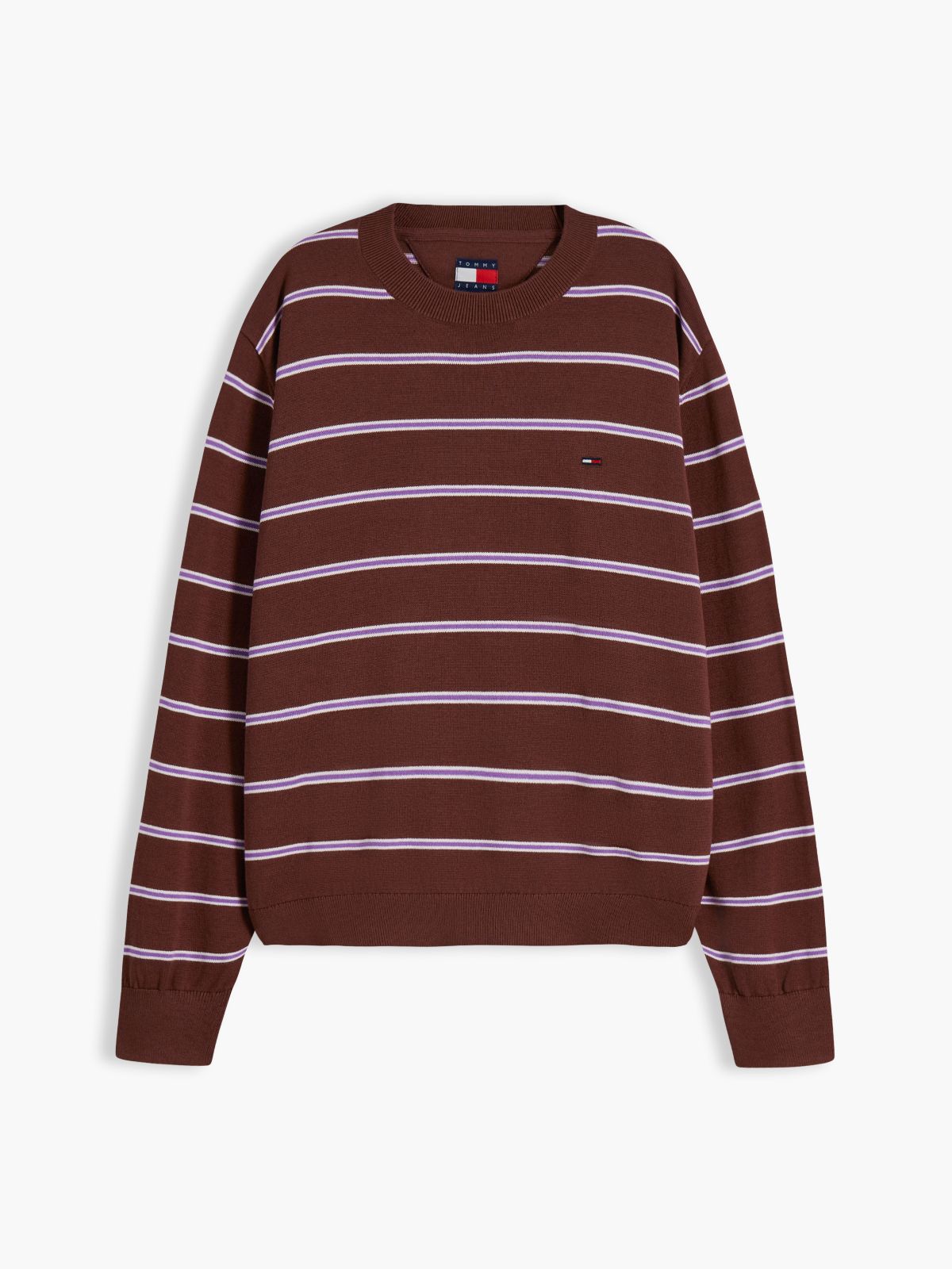 Relaxed Crew Neck Jumper — Brown