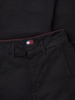 Twill Mid Rise Barrel Trousers — Black 6
