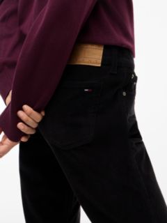 Low Rise Bootcut Corduroy Trousers — Black 3