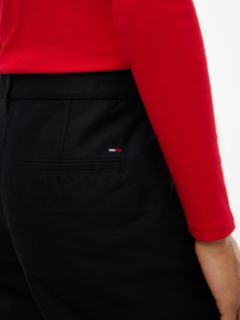 Twill Wide Leg Chinos — Black 3
