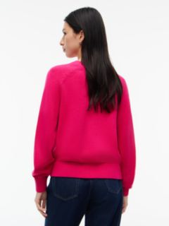 Tommy Flag Relaxed Crew Neck Jumper — Pink 4